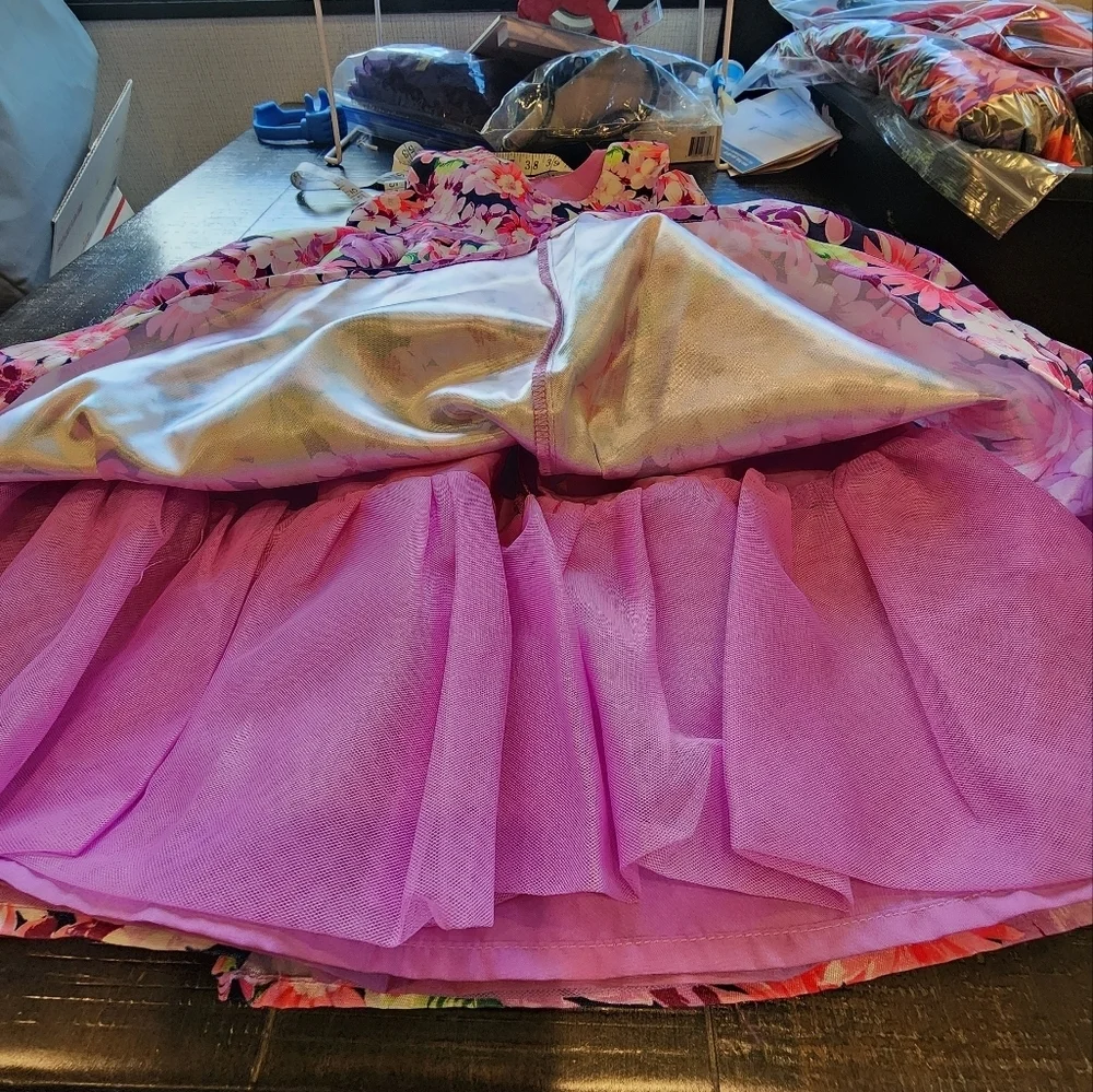 Gymboree Floral Kids Dress in Pink and Purple